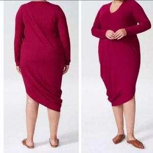 Universal Standard Geneva Dress Rich Burgundy